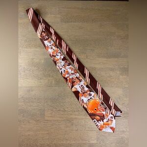 Vintage CLEVELAND BROWNS Neck Tie Ralph Marlin NFL Football Made USA‎ Dawg Pound